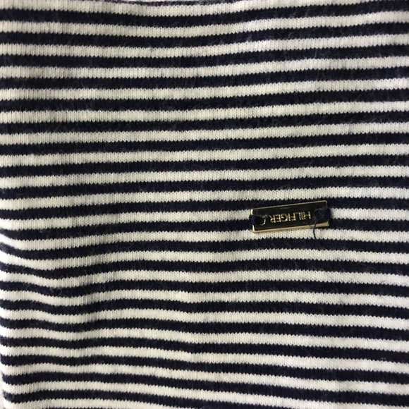 Tommy Hilfiger Shift Mini Dress Tunic Cotton Stripes Nautical Short Sleeve Sz XS - Picture 4 of 8